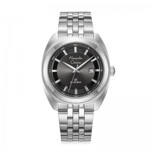 Alexandre Christie AC 8702 Silver Grey Steel Man MDBSSDG